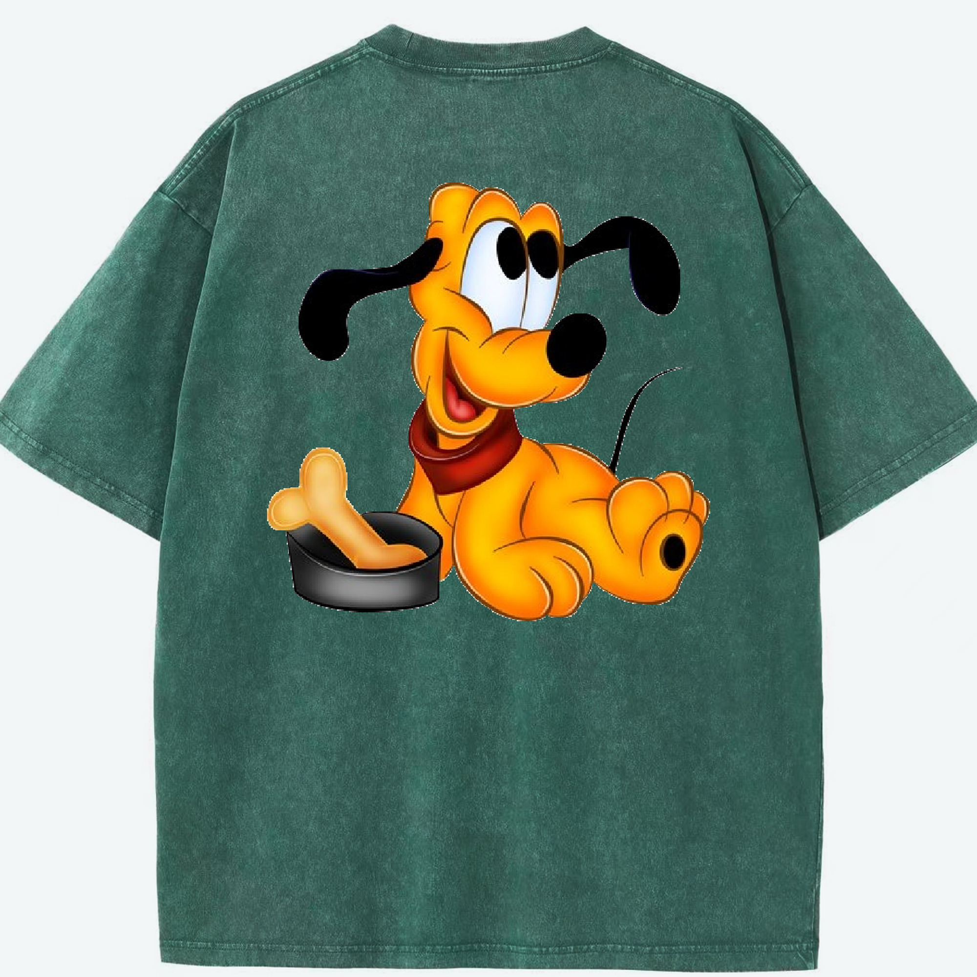 （画像用） ミッキーマウス Mickey Mouse 綿100% ヴィンテージ風 半袖Tシャツ（背面プリント）